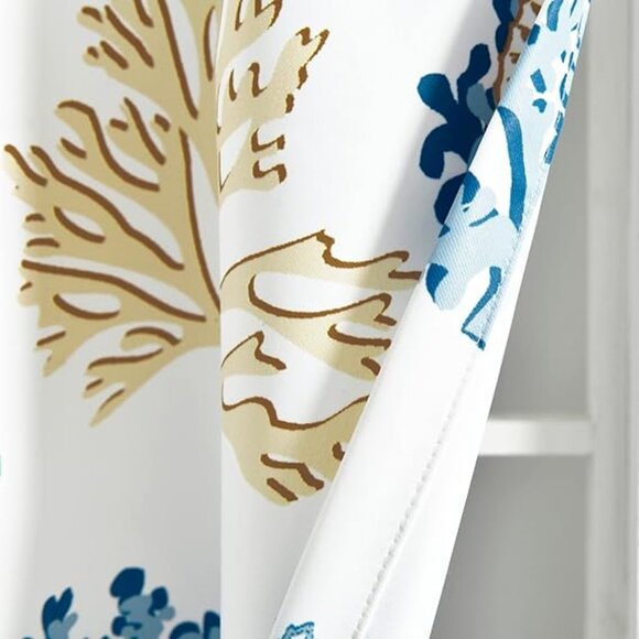 Lush Decor Coastal Reef Feather Light Filtering Window Valance🆕FAST📦🏃🏻💨⚡🚚 - Picture 4 of 16